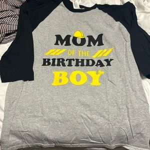 Mom of the birthday boy baseball style t-shirt